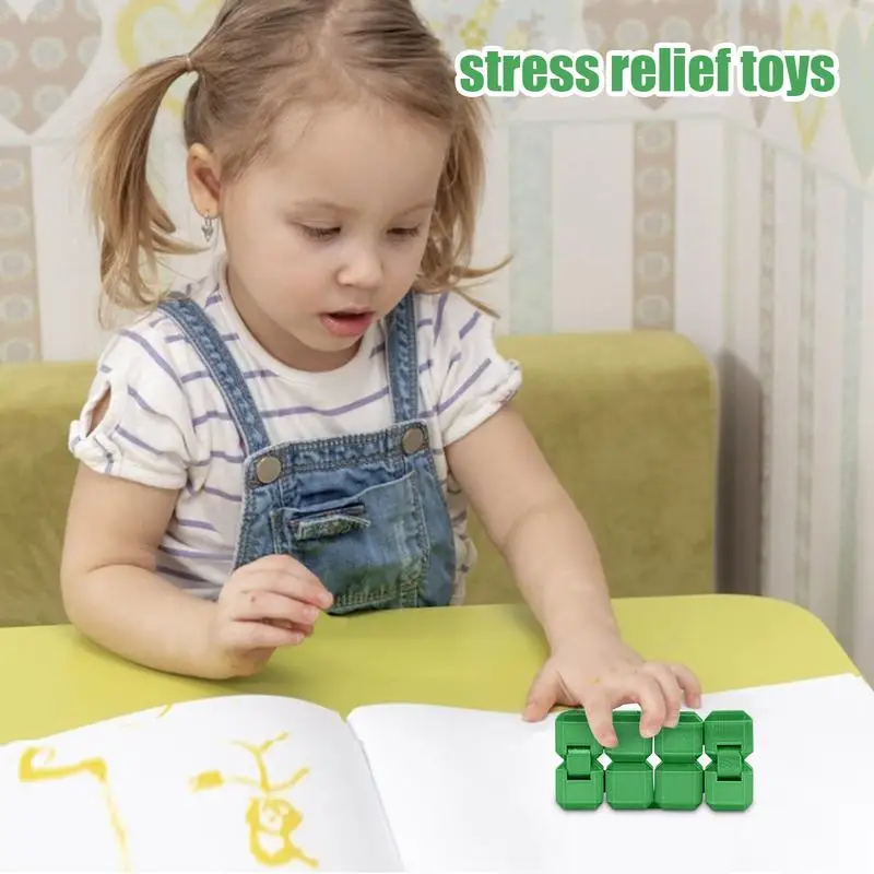 Cool Fidget Speelgoed 3D Stress Relief Speelgoed Fidget Speelgoed Stress Kubus Puzzel Kubus Speelgoed Volwassen Puzzelspellen Handpuzzel Voor Volwassenen Kinderen