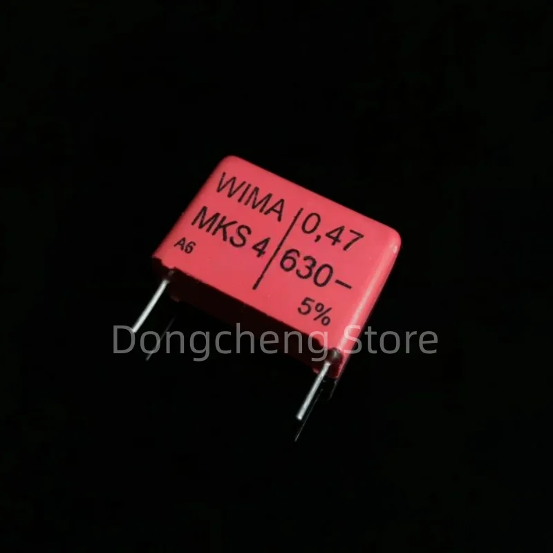 

5PCS/20PCS/50PCS WIMA MKS4 0.47UF 630V 630v0.47UF foil film capacitor 630V470nF 470NF 630V474 474 Foot distance 27.5MM