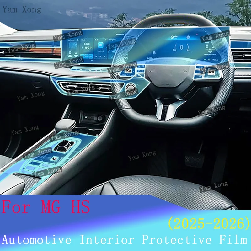 

Car interior Film Kit For 2026 MG HS 2025 Center Console Protection Sticker LED Navigation screen Transparent Anti-scratch Films
