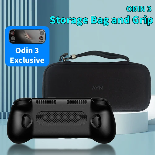 Imagen 1 del producto Para AYN Odin 3 TPU Grip Shell bolsa Original Odin3 consola de juegos TPU Grip funda soporte con bolsa de transporte Accesorios