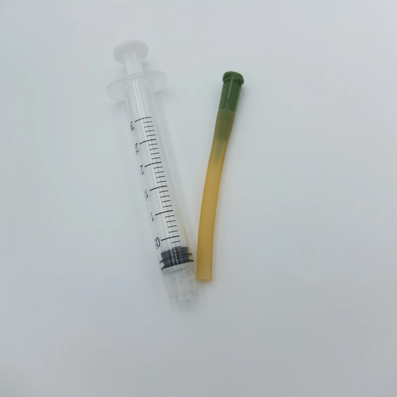 5pcs/lot Animal Pet Oral Feeding Syringe with Latex Tube OD=5mm ID=3mm Needle