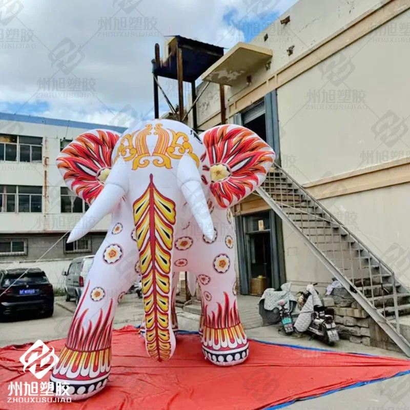 Giant inflatable elephant air model flower elephant animal mascot balloon decoration props