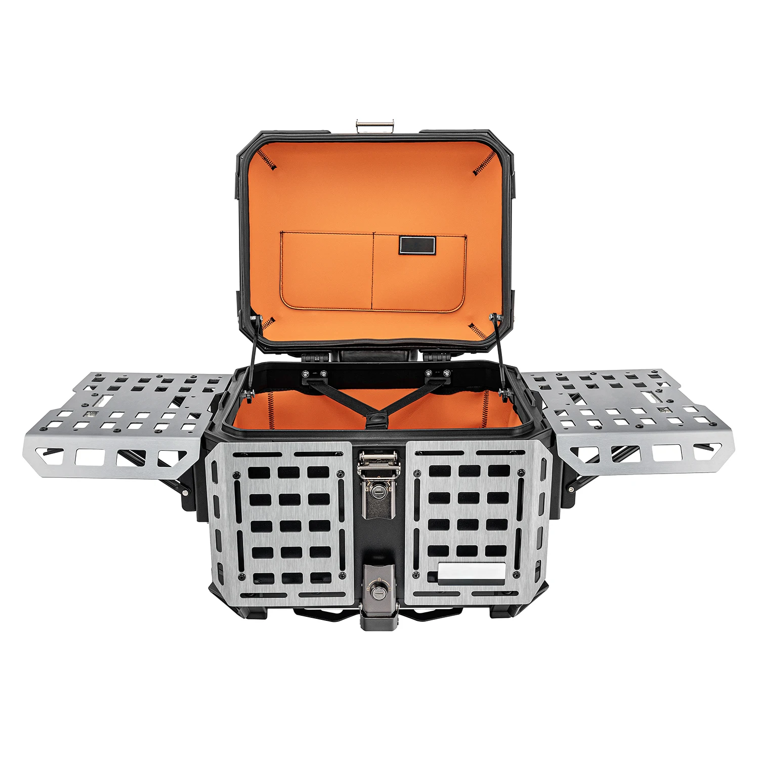 Universele motor topkoffer accessoires aluminium legering achterkoffer grote capaciteit 45L achterbagagekoffer
