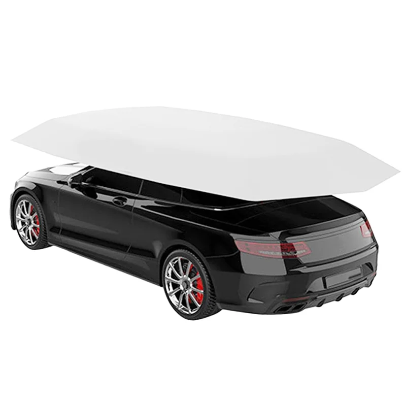 Gray Car Sun Shade Durable Car Windshield Sun Car Umbrella Sun Shade Cover Outdoor Car Vehicle Tent Anti-UV Sun