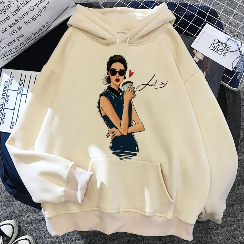 Women Print hoodie anime sweater printed design harajuku pattern soft fabric female tracksuits soft fabric printed design