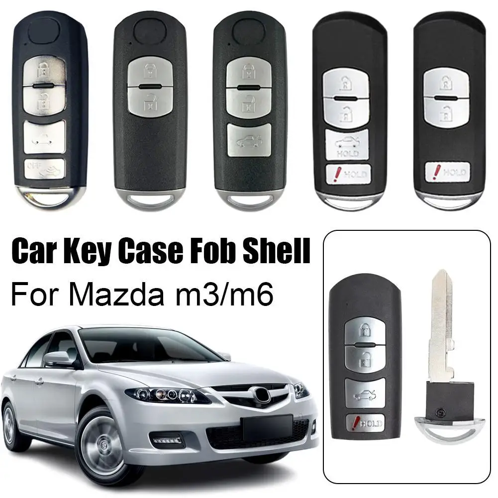 Auto 4 Bottons Car Key Case Fob Shell For Mazda 3 5 6 CX5 CX7 CX9 CX-5 CX-7 CX-9 MX-5 Miata RX-8 X-5 Summit Axela Atenza M3 Tool