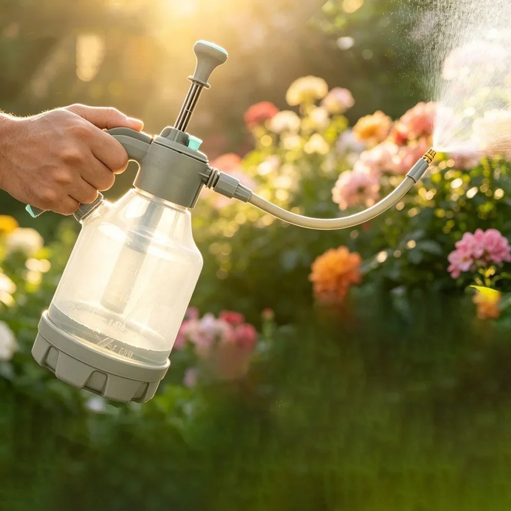 Extended Spray Rod With Atomizing Nozzle And Bendable Spray Bar For Pressurized Watering Systems And Cleaning Kits