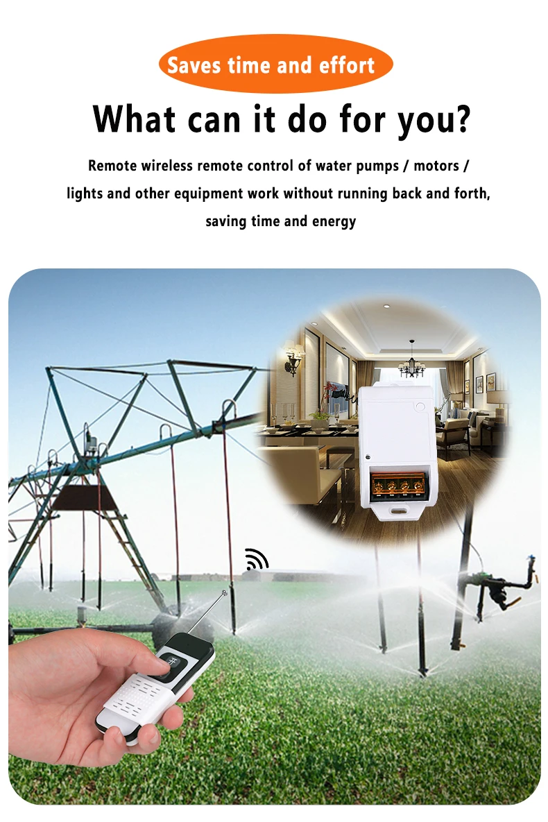 DC12V/24V AC220V Control Panel Switch Remote Control Wireless Controller ZK2LM AC and DC Motor Remote Controller