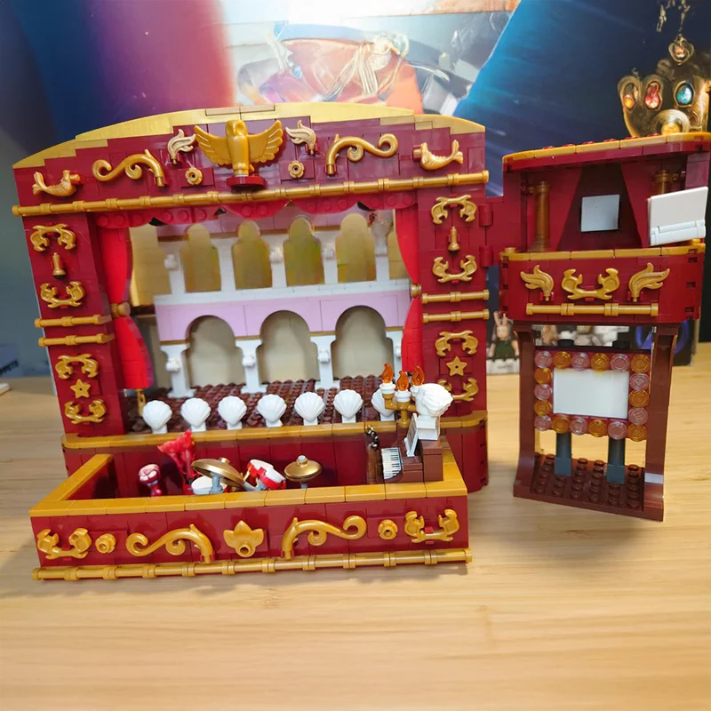1339-teiliges Muppet Theater-MOC-Baustein-Set – detailliertes Modular-Style-Architekturmodell-Bricks-Set für Präsentation und Sammlung