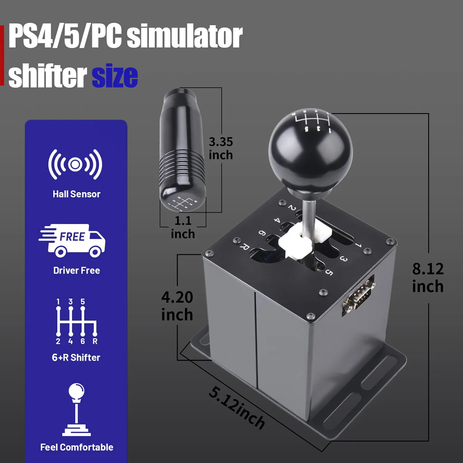 PC/PS4/PS5 Racing Game Simulator Shifter Suit for Logitech G29 Steering Wheel