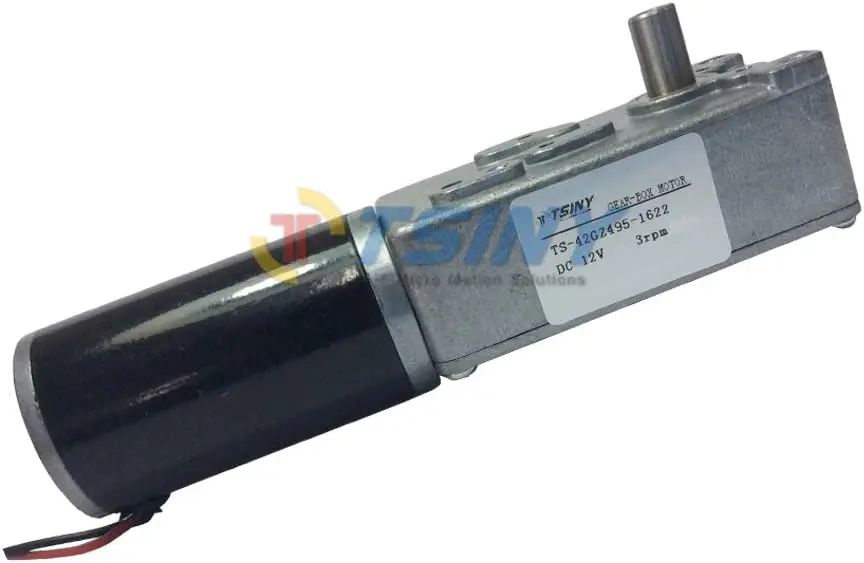 

TSINY High Torque Electric 12V DC Gear Motor Reversible Low Speed 3 RPM with 8mm Out Shaft