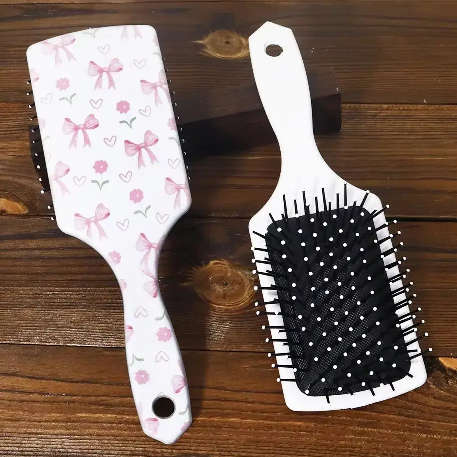 1 قطعة مشط تدليك وسادة هوائية بنمط عقدة الفراشة-مضاد للكهرباء الساكنة، مع تصفيف سلس، تمشيط، وعقدة، خاص لشعر مستعار حقيقي #3