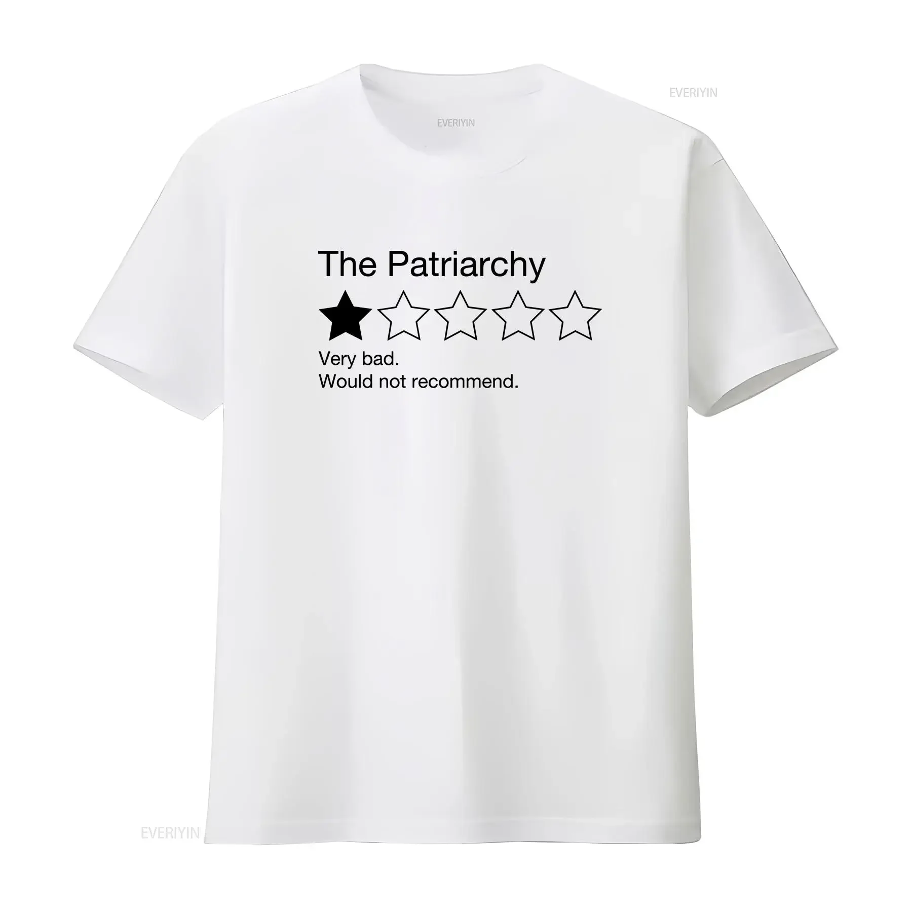 The Patriarchy Bad Review T Shirt FeminisT Girl Power Equality Women Rights Human Anti 4B vintage Washed Comfortable