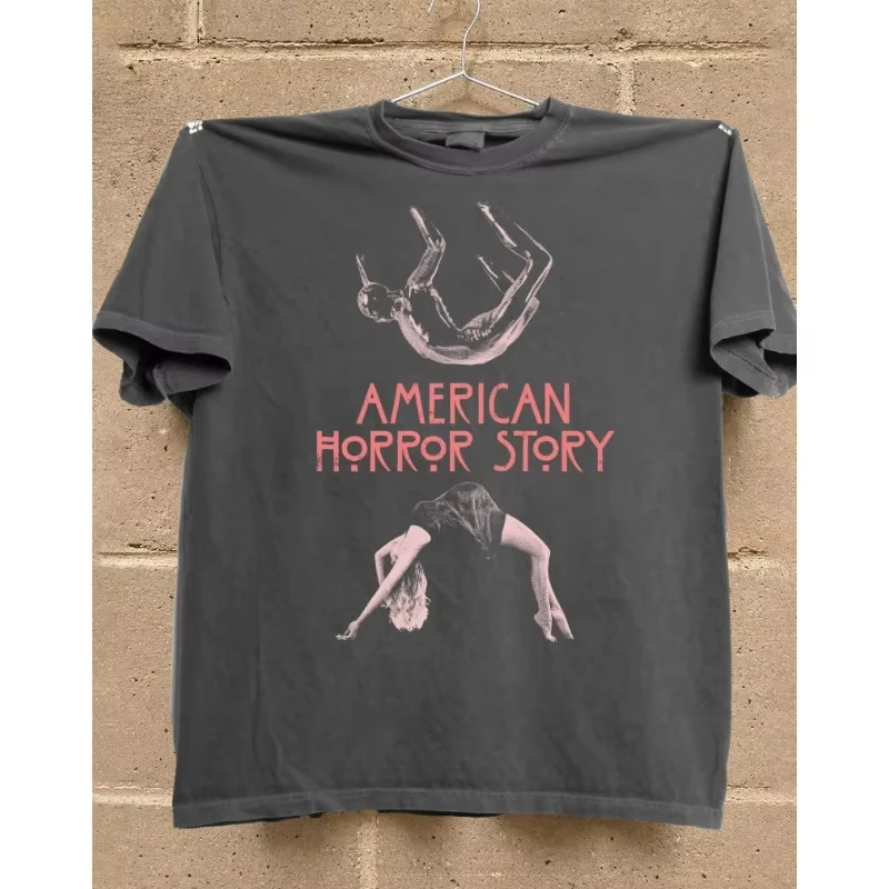Women's American Horror Story T-shirt, AHS Retro Style T-shirt, Casual and Loose, Suitable for All Seasons, Unisex Style