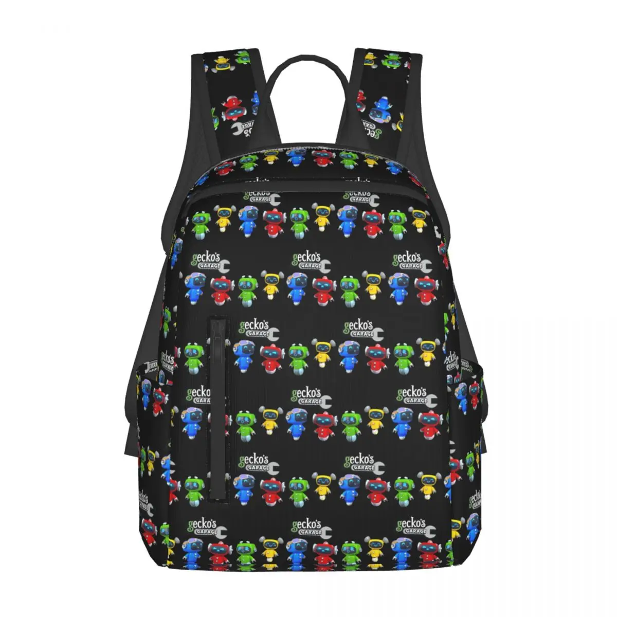 

Geckos Garage Backpack Daypack Large Capacity Children BookBag School Bag Shoulder Bags for Men Women