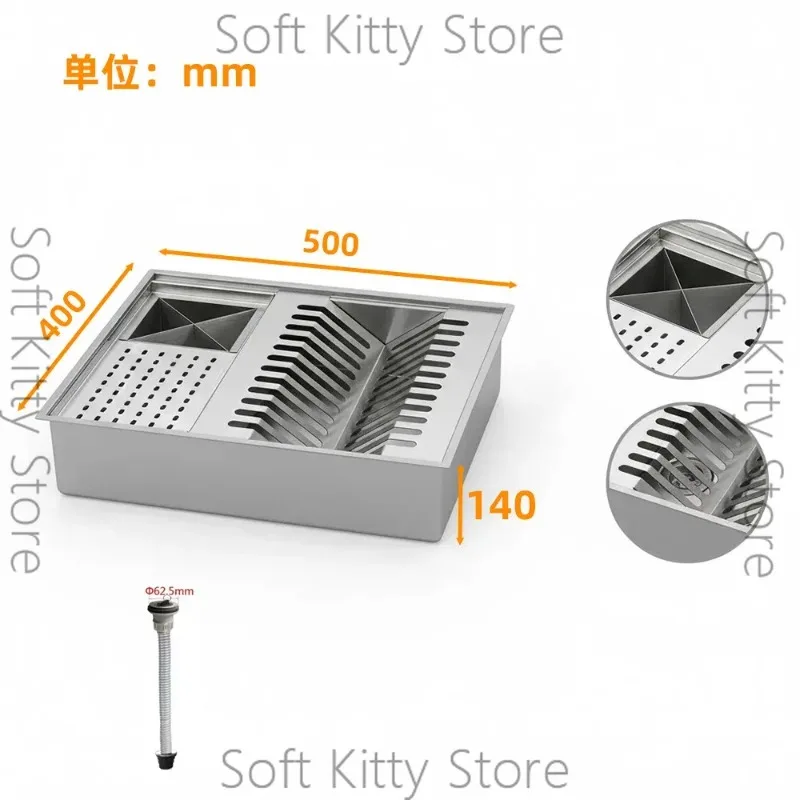 Stainless Steel Kitchen Counter Dish Drying Rack with Drainboard, Large Dish Drainer with Utensil Holder for Sink