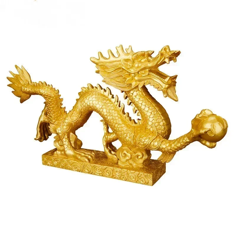 New Style Good Lucky Dragon Resin Decoration Living Room Bedroom Study Creative Decoration Shop Opening Auspicious Crafts