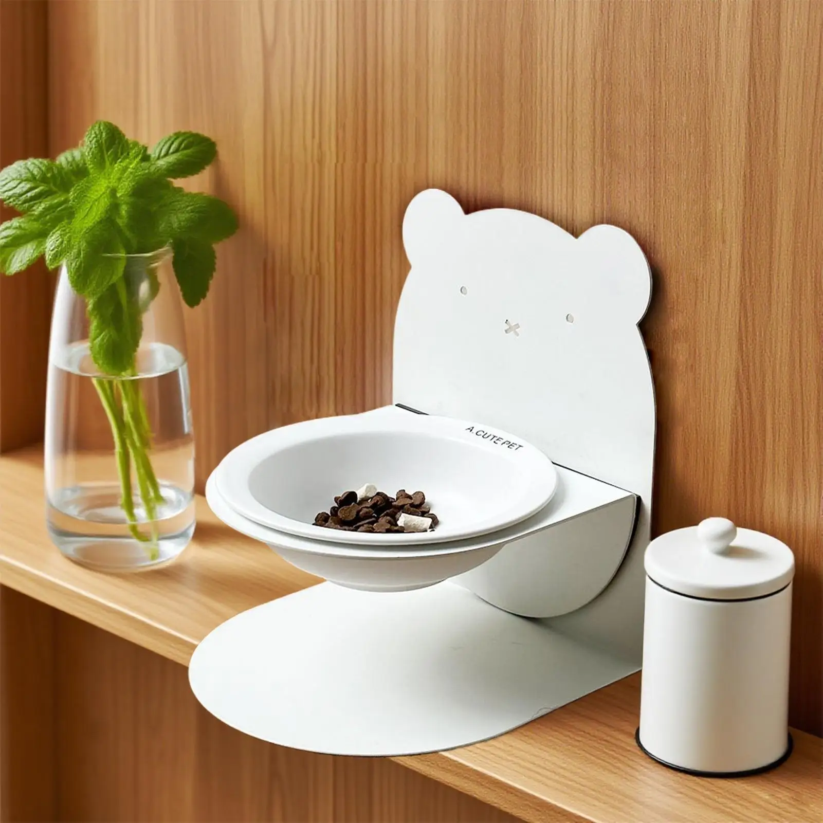 وعاء للحيوانات الأليفة للقطط، وعاء طعام جاف ورطب، وعاء قطط، جرو هريرة، أكل صحي، حامل وجبة مقاوم للانسكاب لسلالات صغيرة ومتوسطة وكبيرة