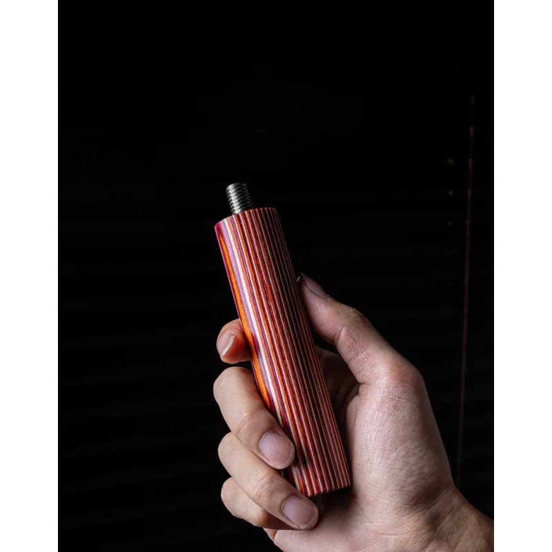 For Italian coffee bottomless handle modification with color wood grain handle and solid wood accessory replacement