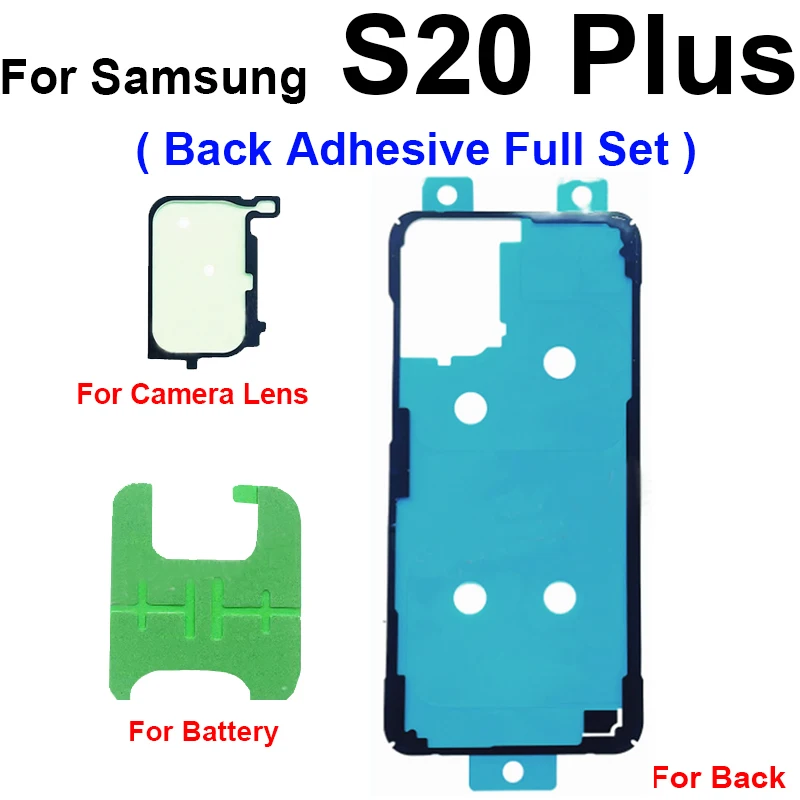 For Samsung Galaxy S20 S20 Plus S20 Ultra S20 FE LCD Screen Back Battery Cover Camera Lens Waterproof Adhesive Sticker Tape