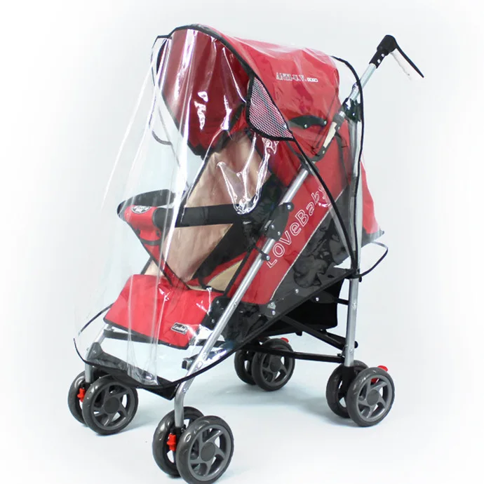 Stroller rain cover Stroller rain cover Children's umbrella cart stroller rain cover Stroller with zipper poncho