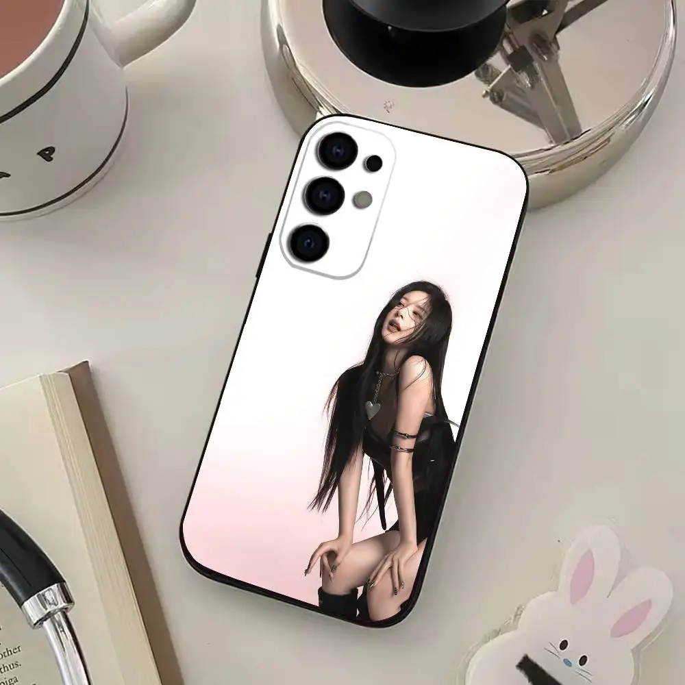 Custodia per telefono lusi Rosy Zhao per Samsung S25, S24, S21, S22, S23, S30, Ultra, S20, Plus, Fe, Lite, Cover morbida nera