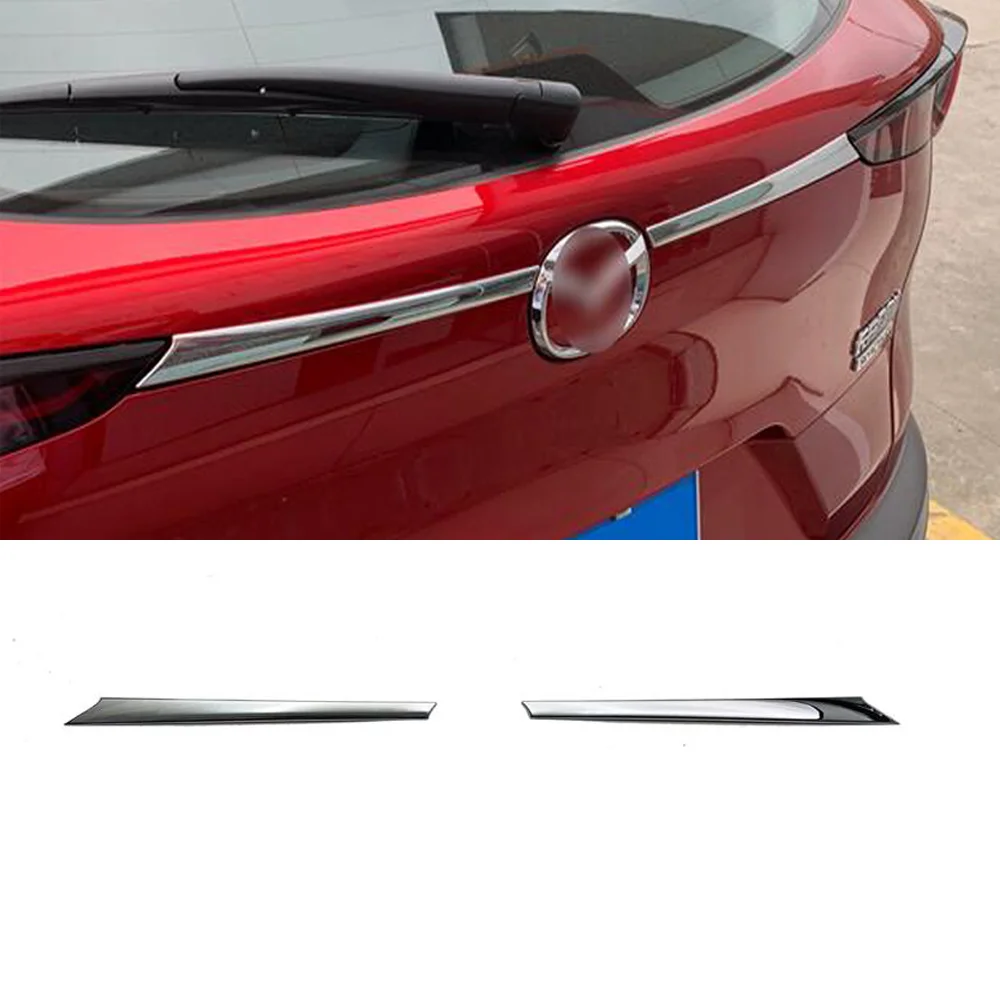 

For Mazda Cx-30 Cx30 2020 2021 2022 ABS Chrome Rear Trunk Lid Tailgate Boot Door Bottom Cover Trim Garnish Molding Styling