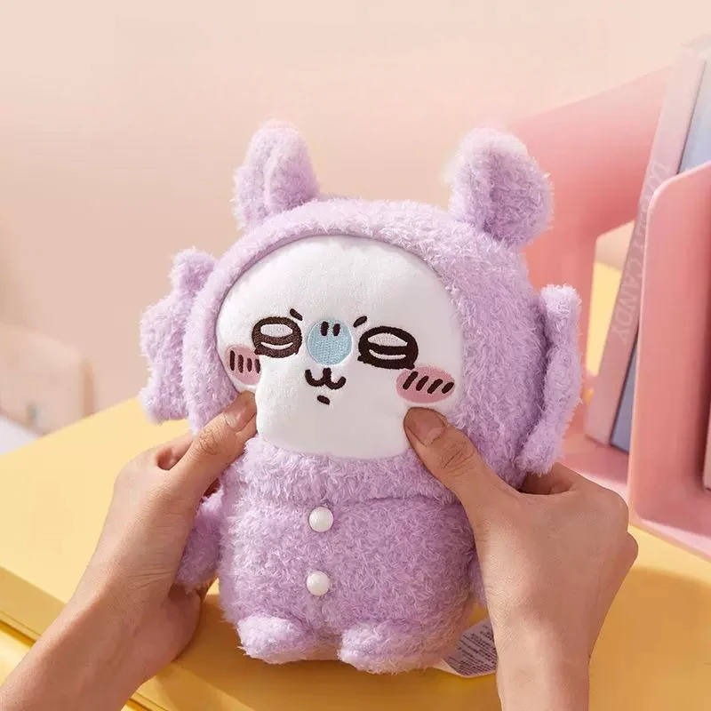 Chiikawa Hachiware Usagi Kawaii Anime Cartoon Pajamas Seated Posture Plush Toy Creativity Doll Fashion Exquisite Personality