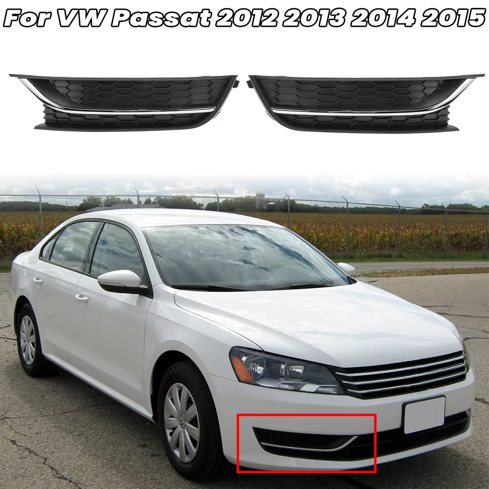 

Car Fog Light Cover for VW Passat 2012 2013 2014 2015 Fog Lamp Grill Protector Trim Front Bumper Headlight Cover Car Accessories