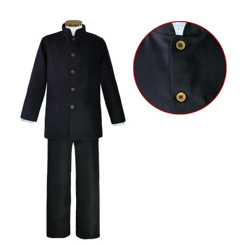 Kageyama Shigeo Mob Cosplay Costume Anime Mob Psycho 100 Wig Black School Uniform Jacket Pants DK Outfit Halloween Party for Men