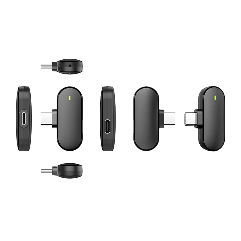 Wireless Lavalier Microphone Broadcast Lapel Microphones Set Short Video Recording Chargeable Handheld Microphone Live Streaming