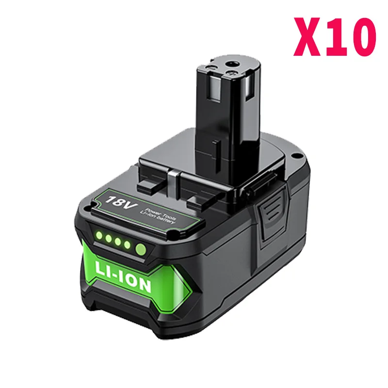 18V 8000mAh Lithium-Akku für Ryobi P108 Plus P104 P105 P107 RB18L50 RB18L40 wiederaufladbarer Akku