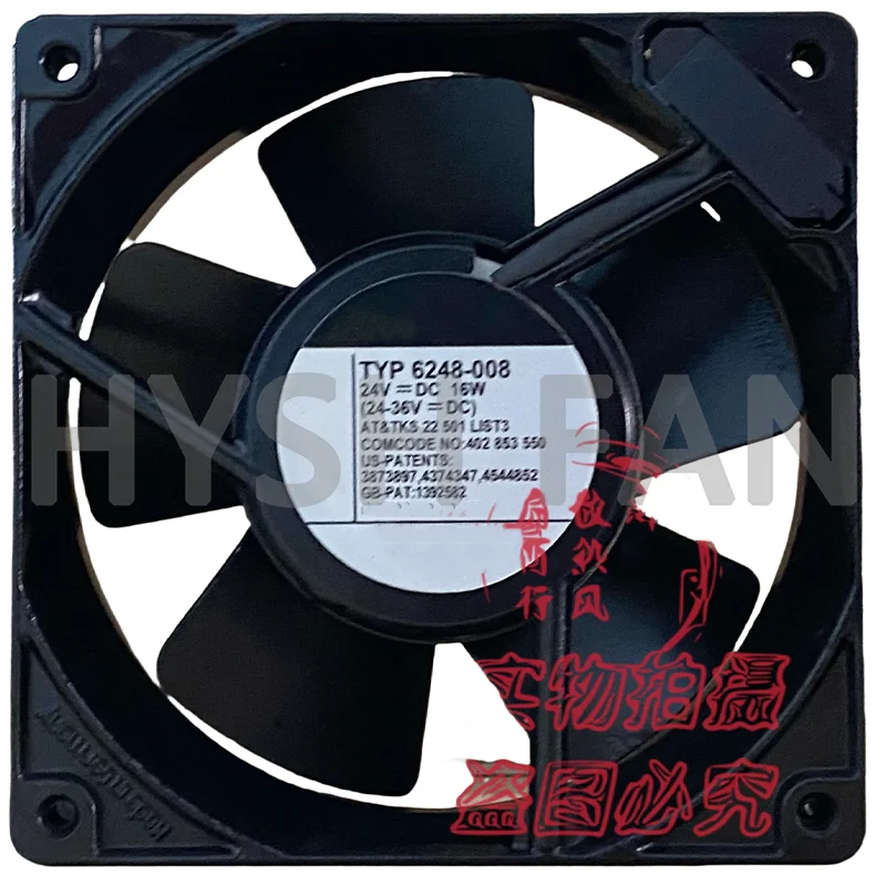 TYP 6248-008 24V 16W All-Metal Heat Dissipation Fan