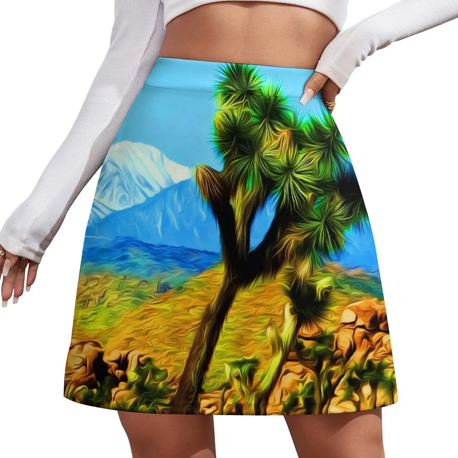 

The View in Joshua Tree National Park Mini Skirt skirt for woman extreme mini dress Women's summer skirt