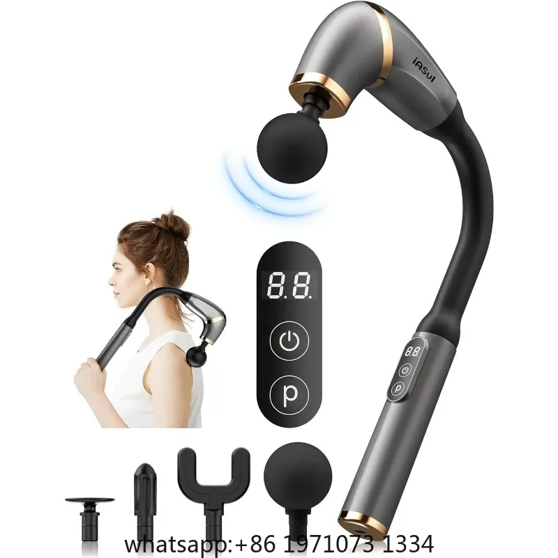 Fascia gun Handle Elbow 3 Modes  6 Gears Adjust Muscle Relaxation  Massage Percussion Hammer for Athletes