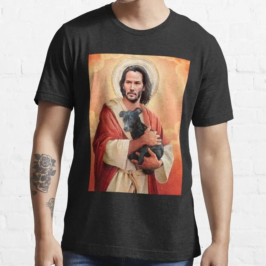 Keanu Reeves Is Like Funny Anime Graphic T-shirts For Men Clothing Women Short Sleeve Tees Vintage High Quality 100%Cotton