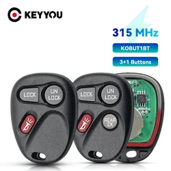 KEYYOU Remote Control Car Key KOBUT1BT 315MHz 3 Button For Chevrolet Suburban Tahoe Silverado S10 GMC Suburban Sierra Sonoma