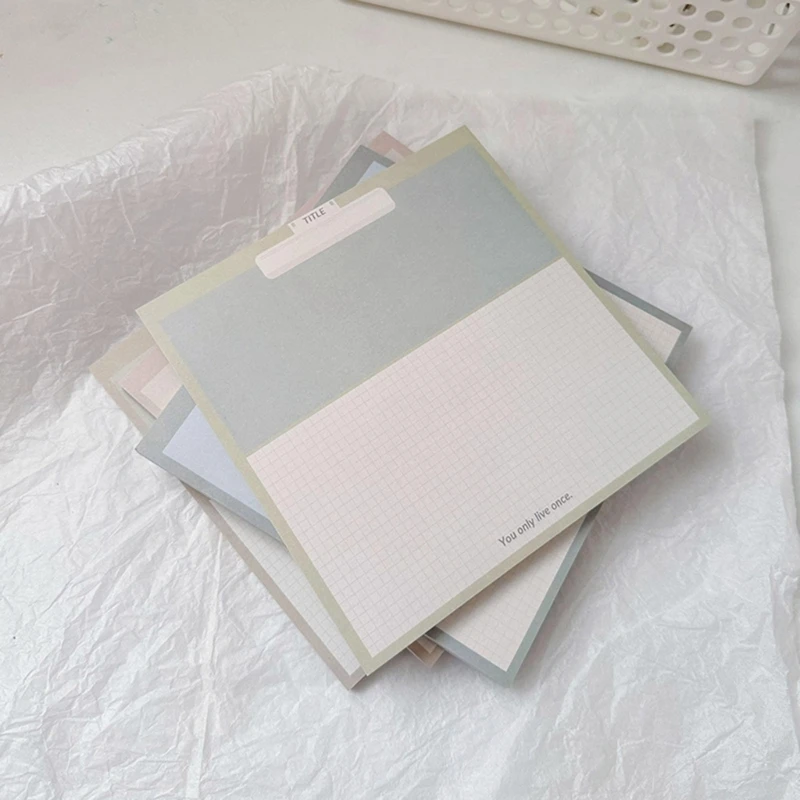 Bloco notas rasgável, 50 páginas, folha gradeada, bloco escrita, bloco notas, y9rf