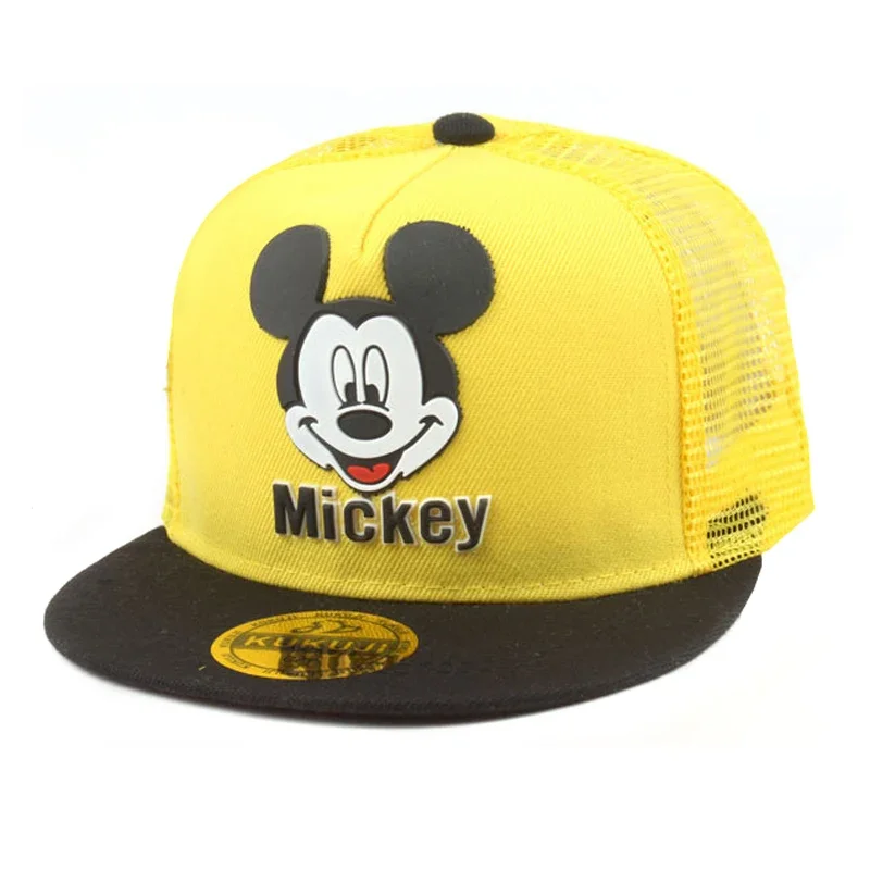 Disney Waflera Mickey Mouse Baby Hat For Children Boy Girl Baseball Cap Fashion Kids Snapback Hip Hop Hat Children\'s Hats Caps