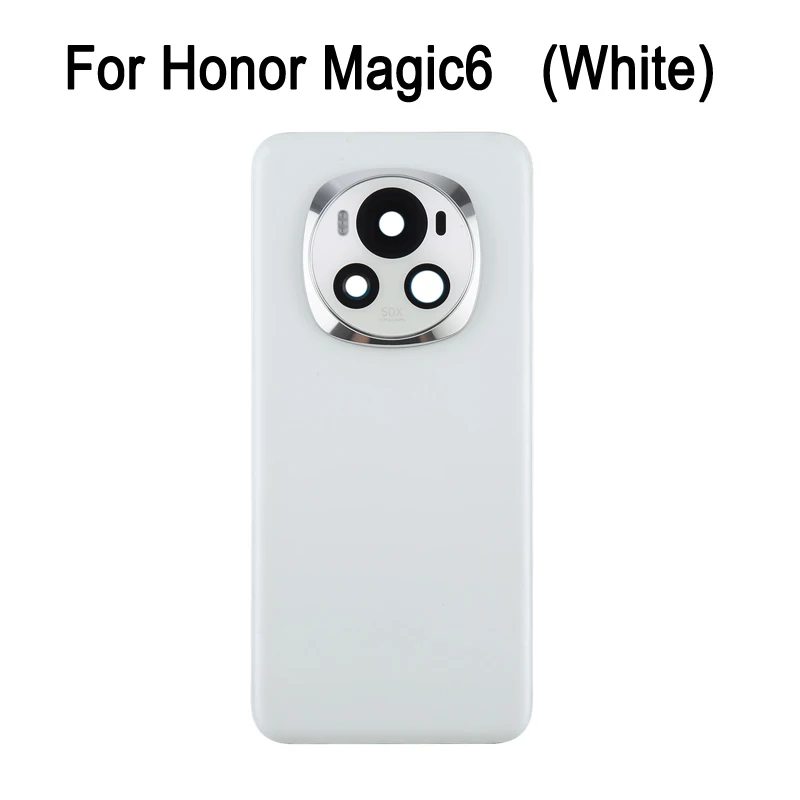 OEM غطاء خلفي للبطارية لهاتف Honor Magic6 6.78'' / Honor Magic6 Pro 6.80'' بوصة، غطاء خلفي مع جزء استبدال إطار عدسة الكاميرا