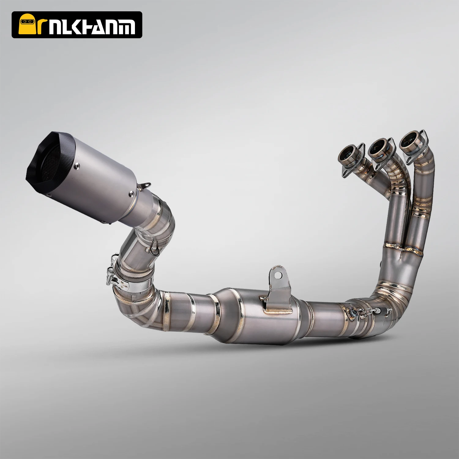 

For MT09 FZ09 XSR900 2021-2025 Motorcycle 60MM Front Pipe ti alloy With catalytic converter Slip on bottom Austin exhaust