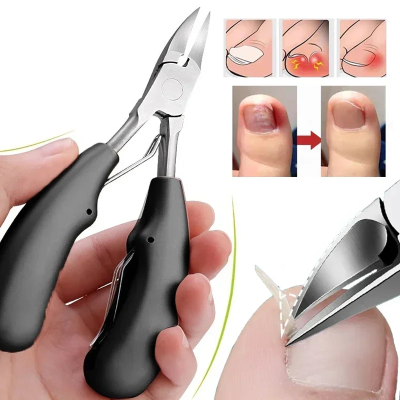 Professional Ingrown Toenail Clippers Nail Cutters Stainless Steel Pedicure Paronychia Nippers Cuticle Edge Cutter Scissor Tool