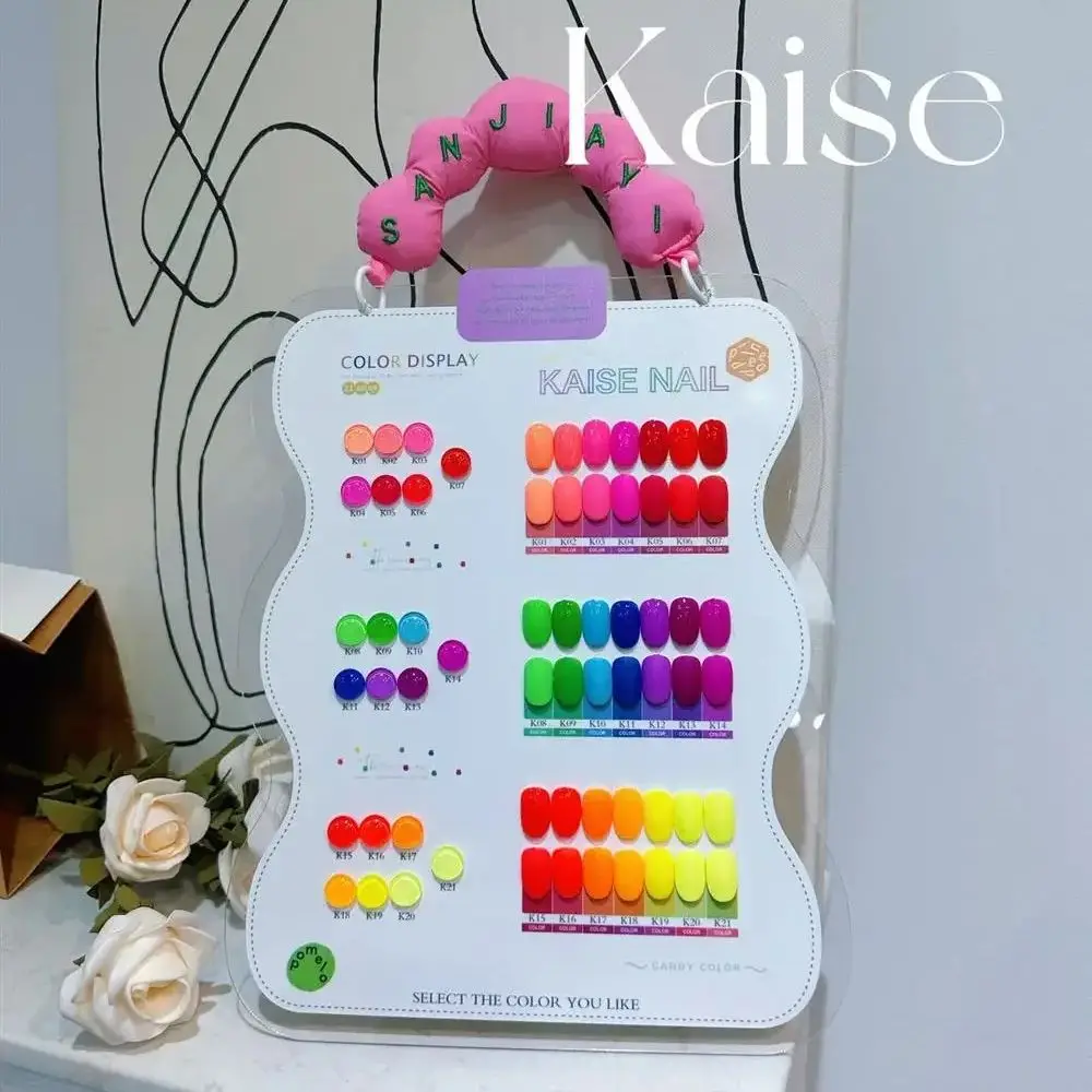 Lemcco Mismatched 21 Colors Nail Gel Set Fluorescent Color Nail Salon 2025 New Hot Sale Non-toxic Soak Off UV Gel Nail Art Kit