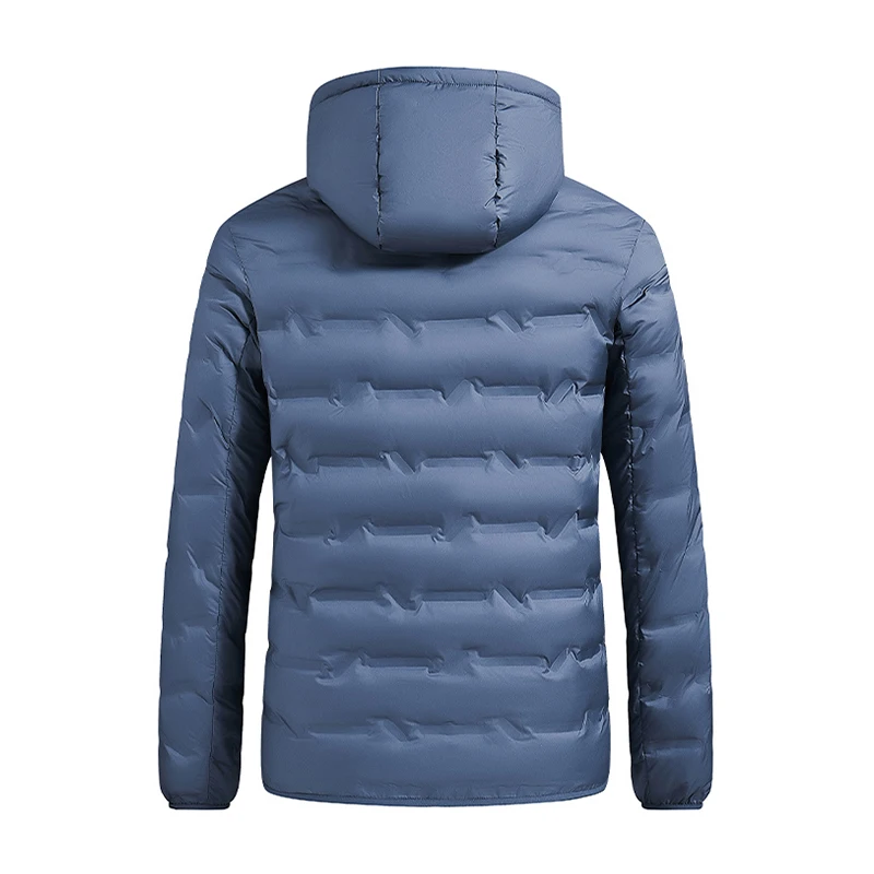 Heren Donsjack Warme Dikke Capuchon Jas Winter Heren Lichtgewicht Casual Ademende Slanke Jas Hoge Kwaliteit Donsjack Heren