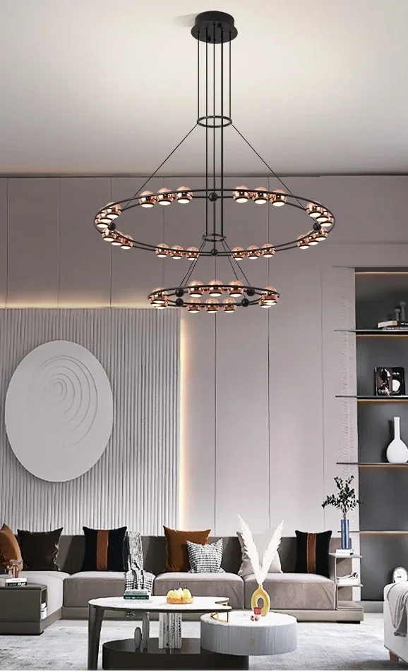 

SANDYHA Modern Design Chandelier LED Pendant Lights for Living Room Dining Room Bedroom Hotel Home Decor Floor Lamps Table Lamp