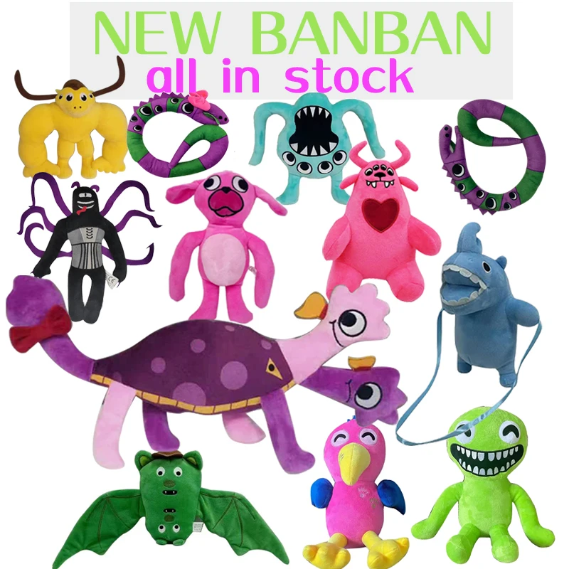 

【In Stock】6PCS Garten of Banban Plush Toys Horror Game Figure Doll Cartoon Stuffed Animal Banban Monster Plushie Gift for Kids