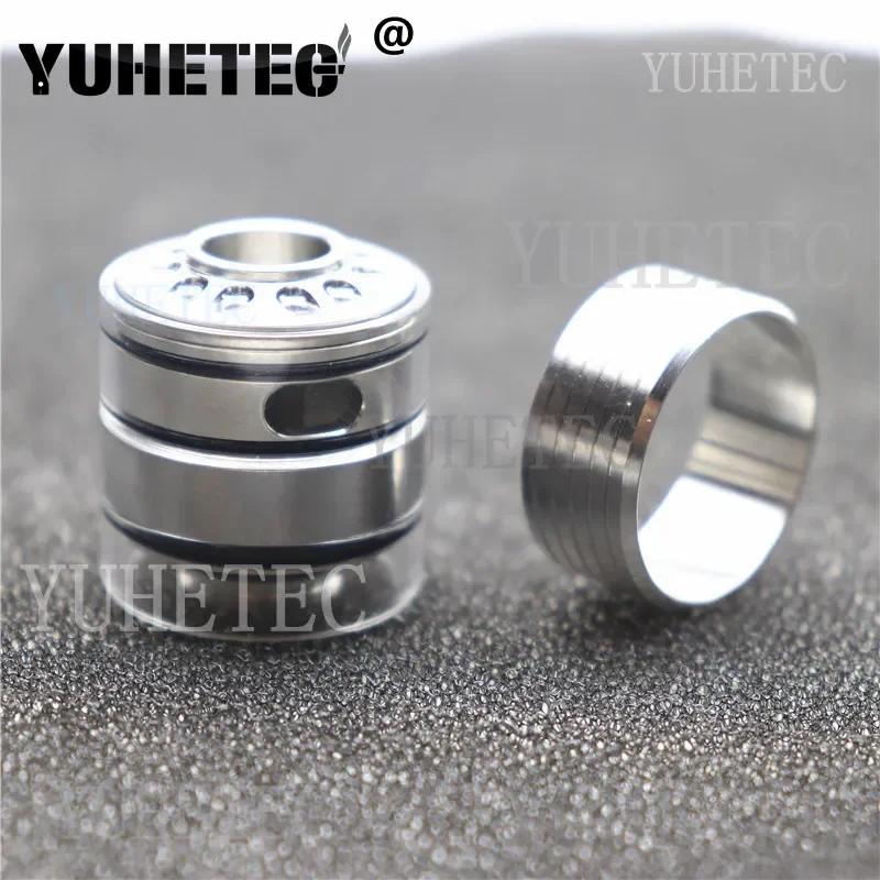 BI2HOP H9ADD1.3ml طقم تمديد مشترك من الفولاذ المقاوم للصدأ لـ MTL 2 مل 4 مل/مجموعة إعادة تعبئة علوية مع خزان زجاجي 3.6 مل/نصف كومبي لـ mtl 4 مل #4