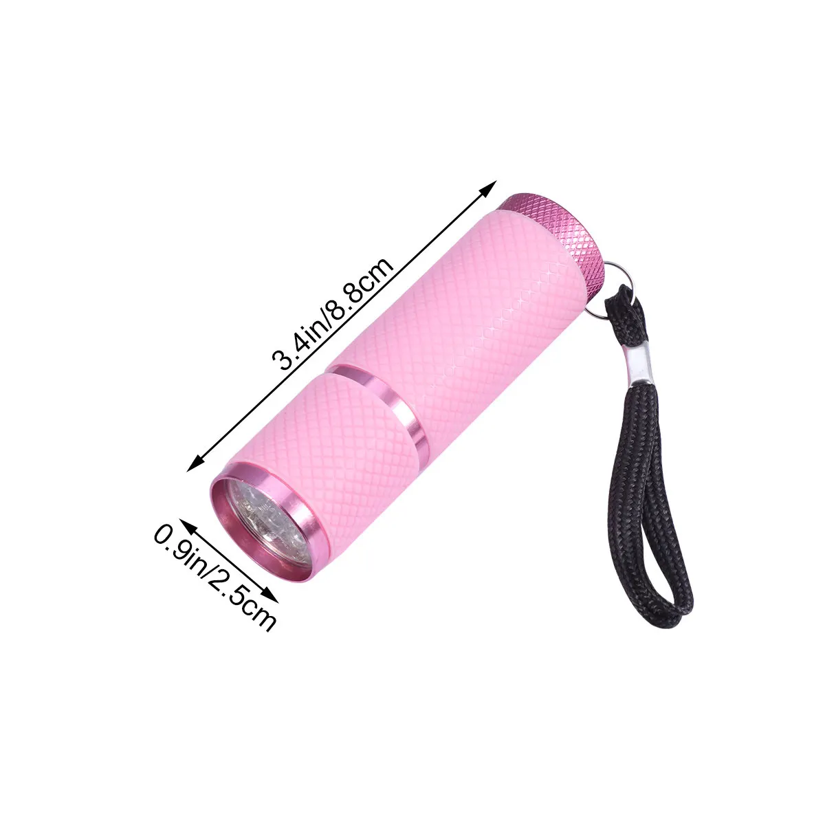 Handheld 9 LED Uv Flashlight Aluminum Alloy Money Detection Torch Mini Portable Waterproof Skid-Proof for Camping Hunting