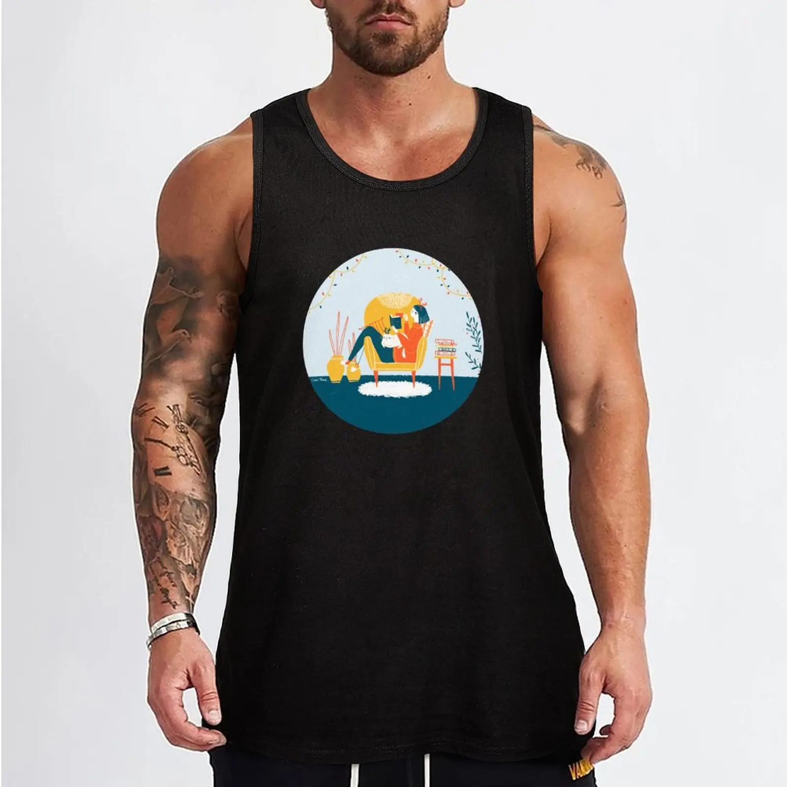 Bibliophile Tank Top sleeveless man shirts Man clothes for gym t-shirts man