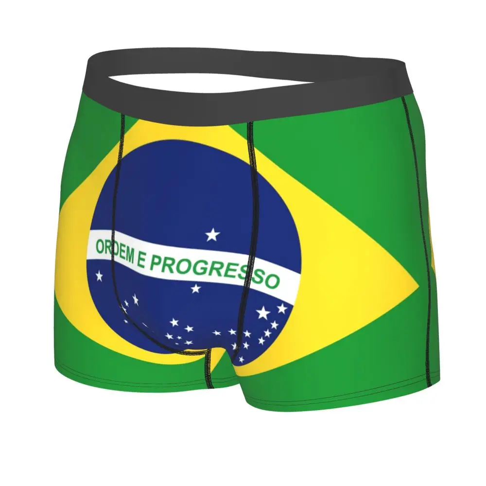 Boxer Men Underwear Male Panties Brazil Flag Shorts Boxer Comfortable Shorts Homme